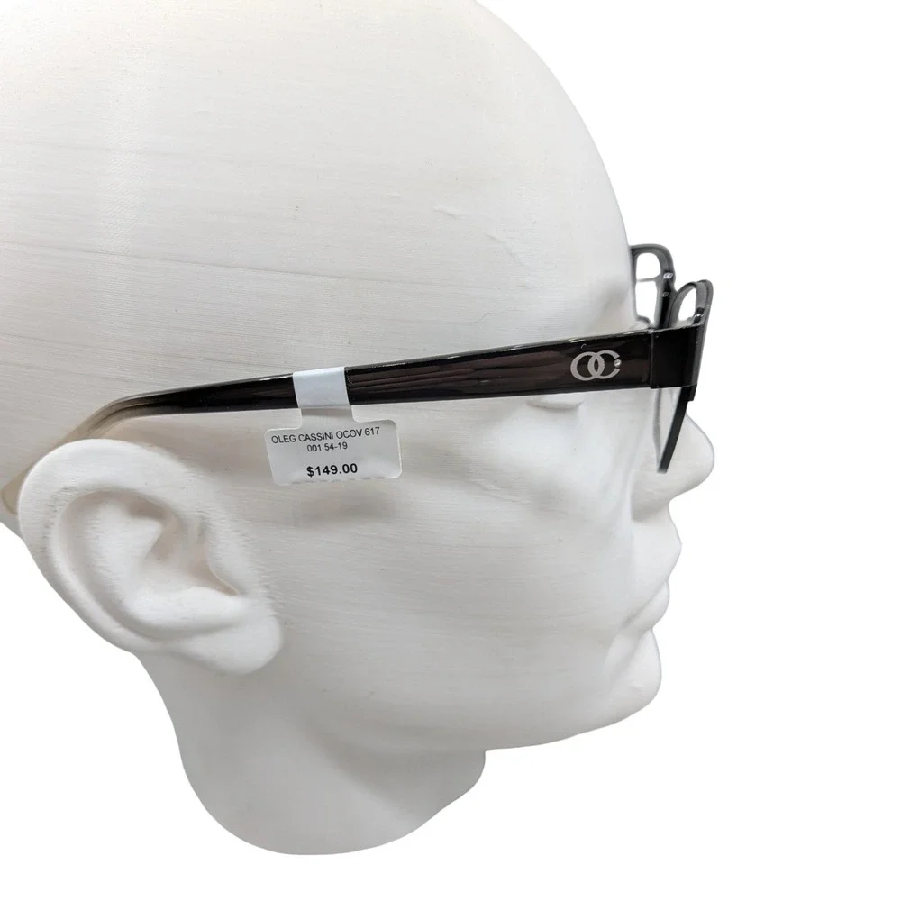 Oleg Cassini OCOV617 001 Eyeglasses Black Gray Fade 54-19-140‎ Women New